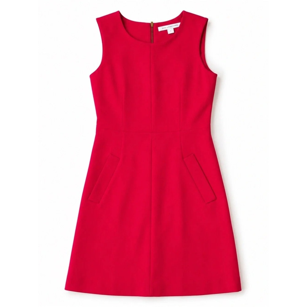 Diane von Furstenberg Carpreena Sleeveless Shift Dress with Pockets Size 12